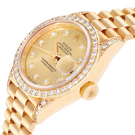 Rolex Diamond Ladies Wristwatch 